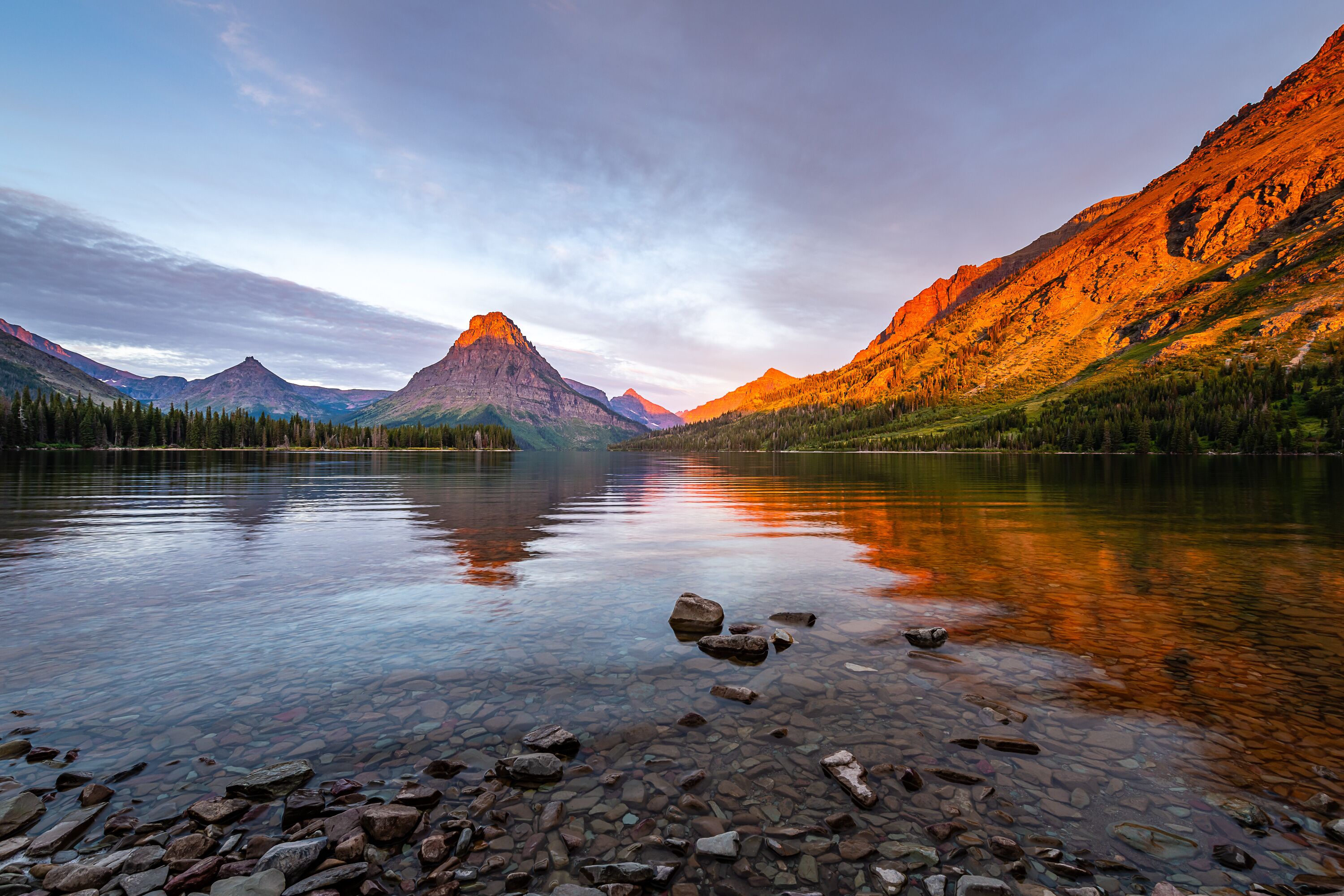 Two Medicine Lake at Dawn
