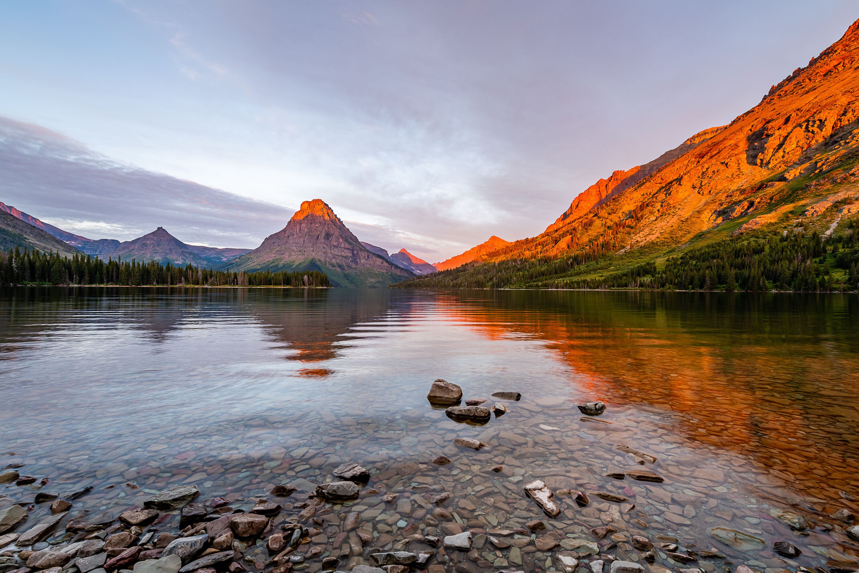 Two Medicine Lake at Dawn