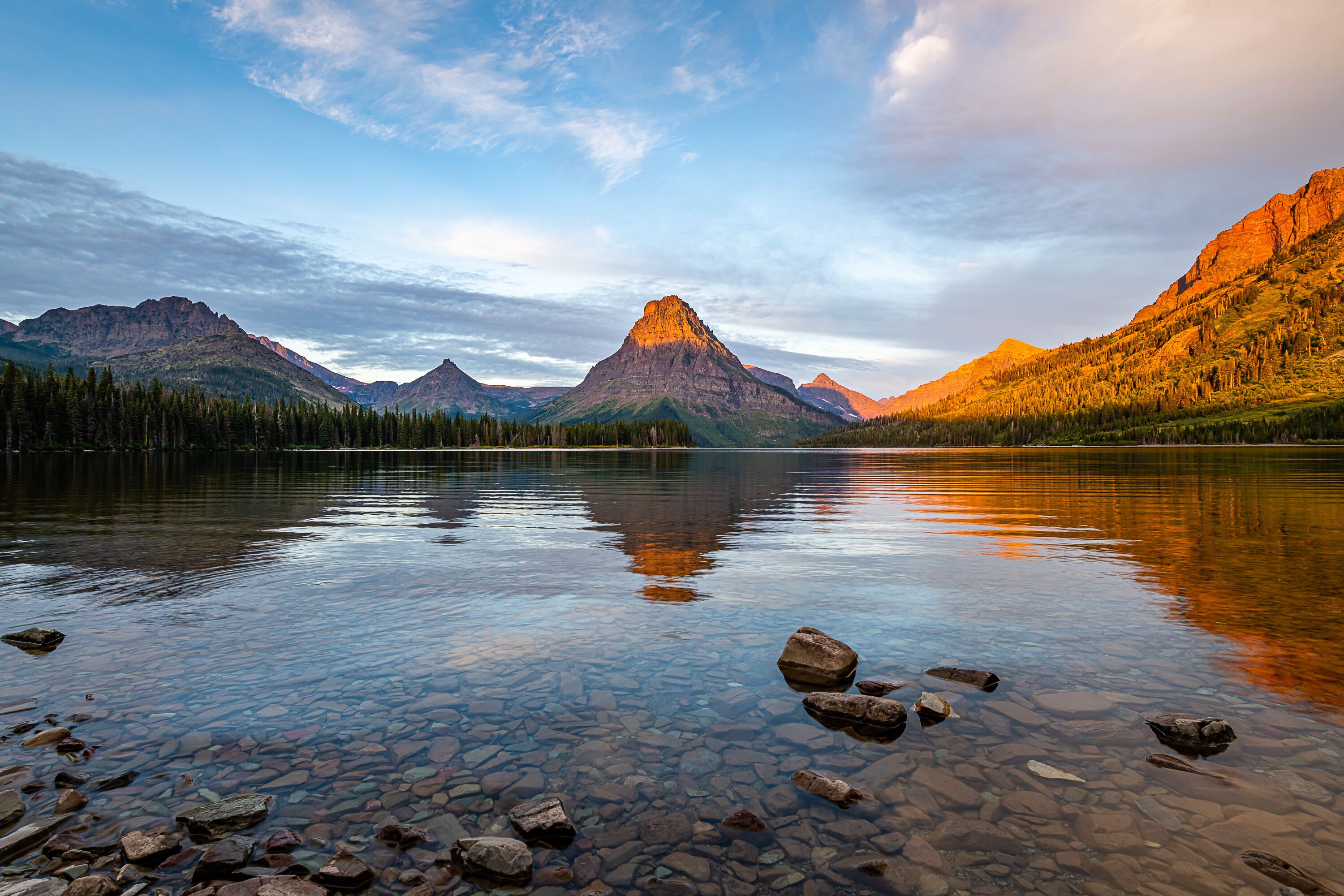 Two Medicine Lake at Dawn