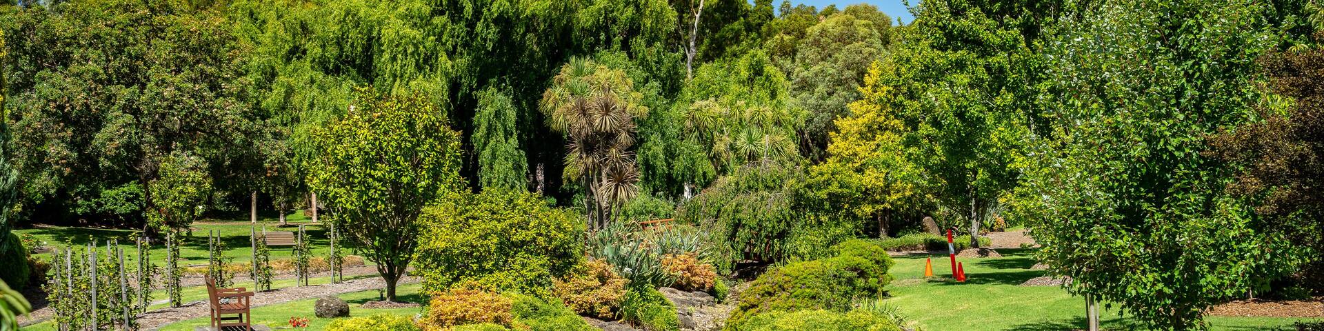 Landscapes in Springvale Botanical Cemetery, Melbourne, Australia