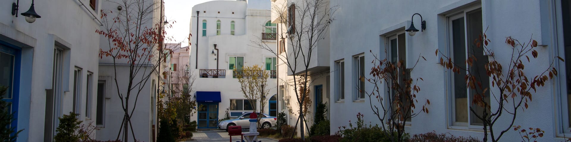 Landscape of Mediterranean Village.