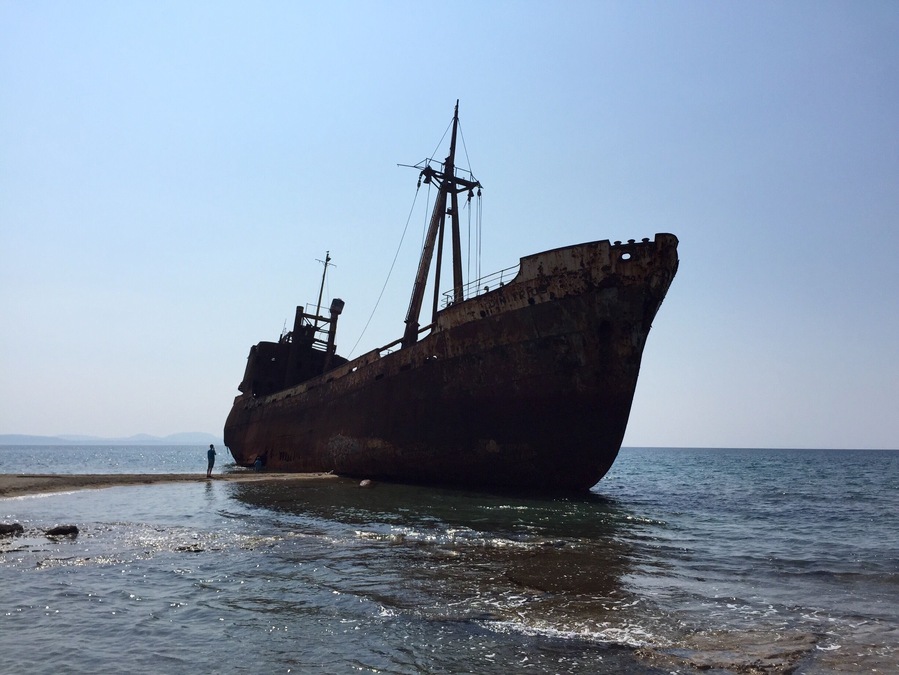 Shipwreck Dimitrios nearby Gythio