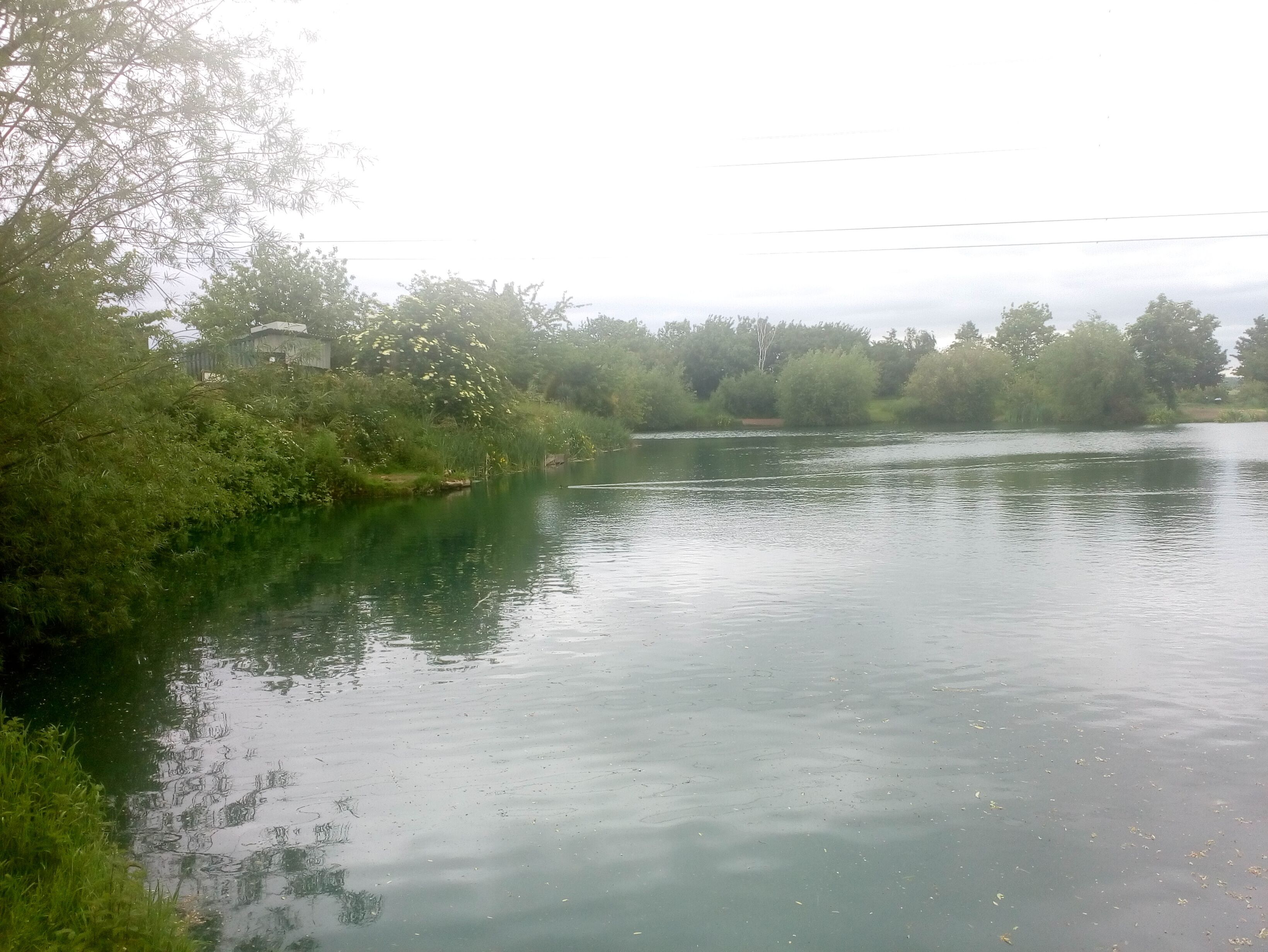 the old most lake in Weston on Trent Derbyshire