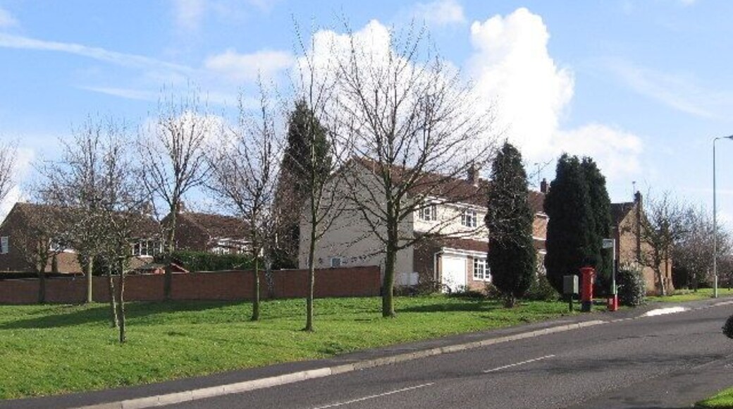 housing, Elm Tree Avenue. at corner of Kirby Road, Glenfield