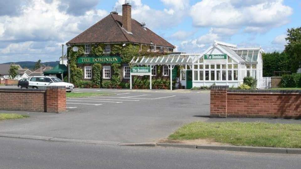 The Dominion Public house at the corner of Dominion Road and Liberty Road in Glenfield, Leicester.