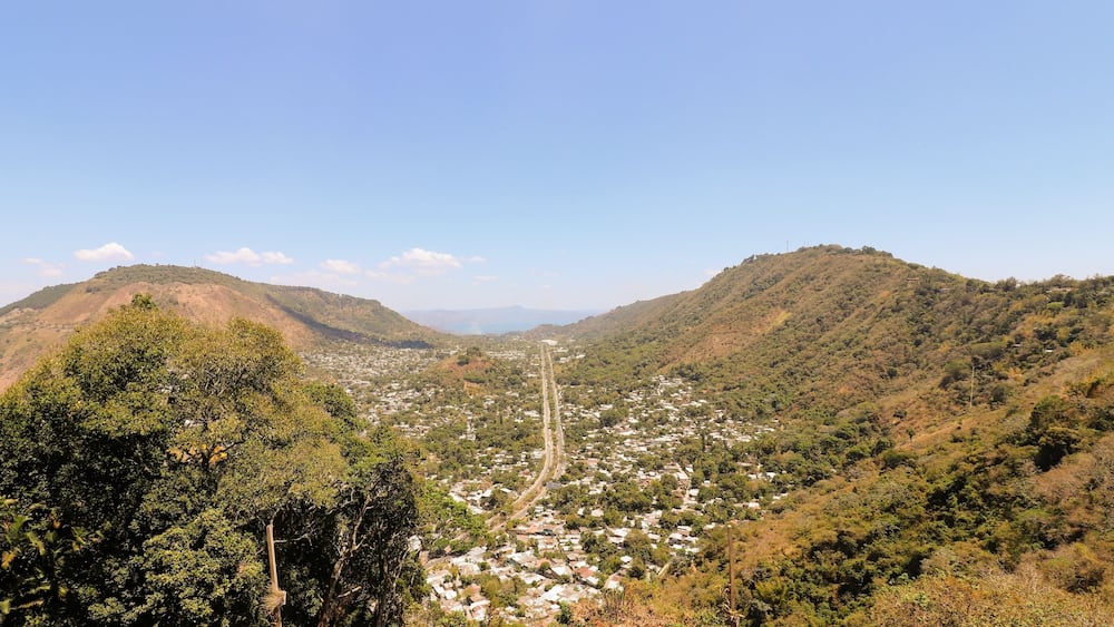 View from Planes de Renderos, El Salvador