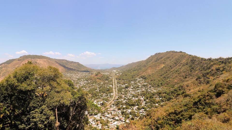 View from Planes de Renderos, El Salvador
