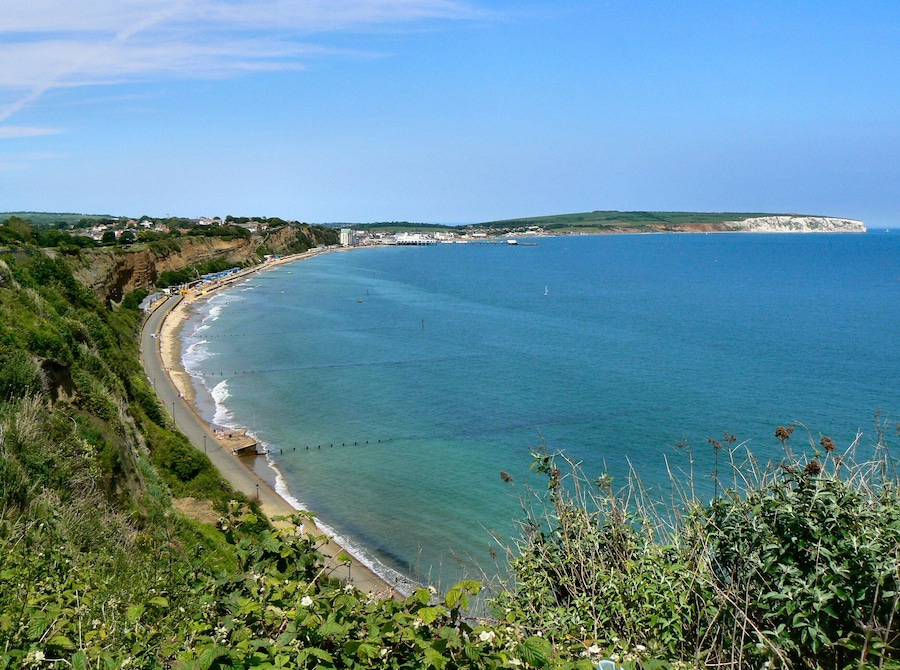 Looking towards Sandown in the distance. Right below is Lake.