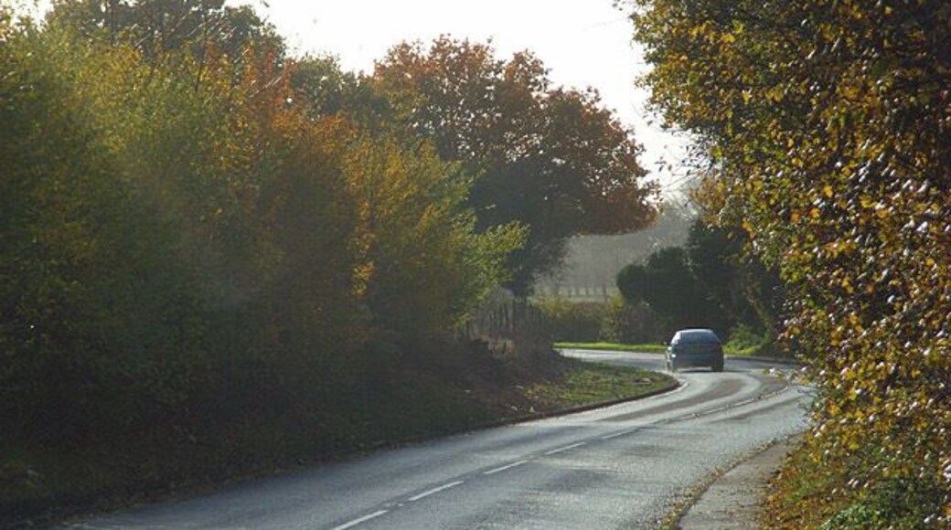 The A3032, Hare Hatch London Road heading into Twyford. This is part of the old London to Bath road. The A4 now bypasses Twyford.