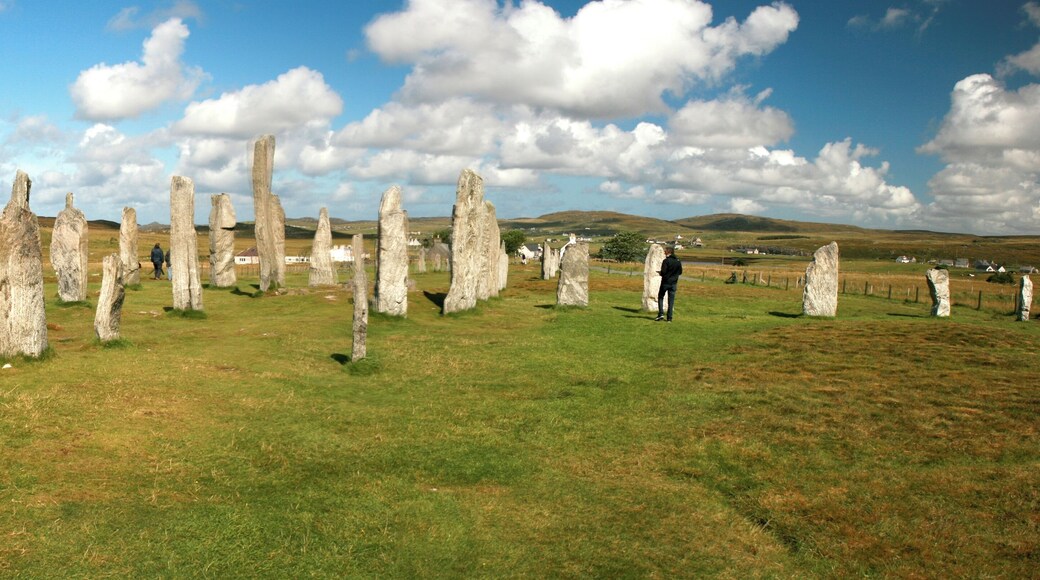 Piedras de Callanish en el verano de 2011. Erigidas en el Neolítico, están consideradas uno de los crómlech más importantes de Escocia. Se encuentran en las Hébridas Exteriores.