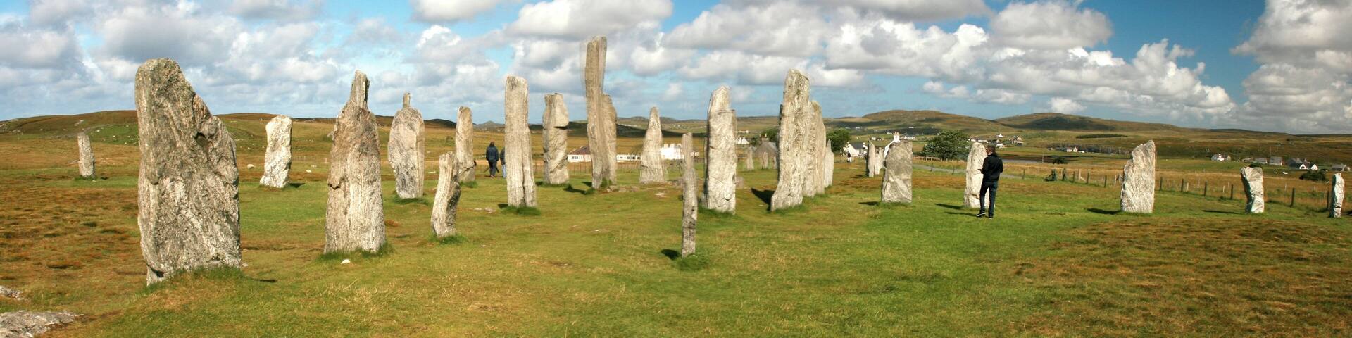 Piedras de Callanish en el verano de 2011. Erigidas en el Neolítico, están consideradas uno de los crómlech más importantes de Escocia. Se encuentran en las Hébridas Exteriores.