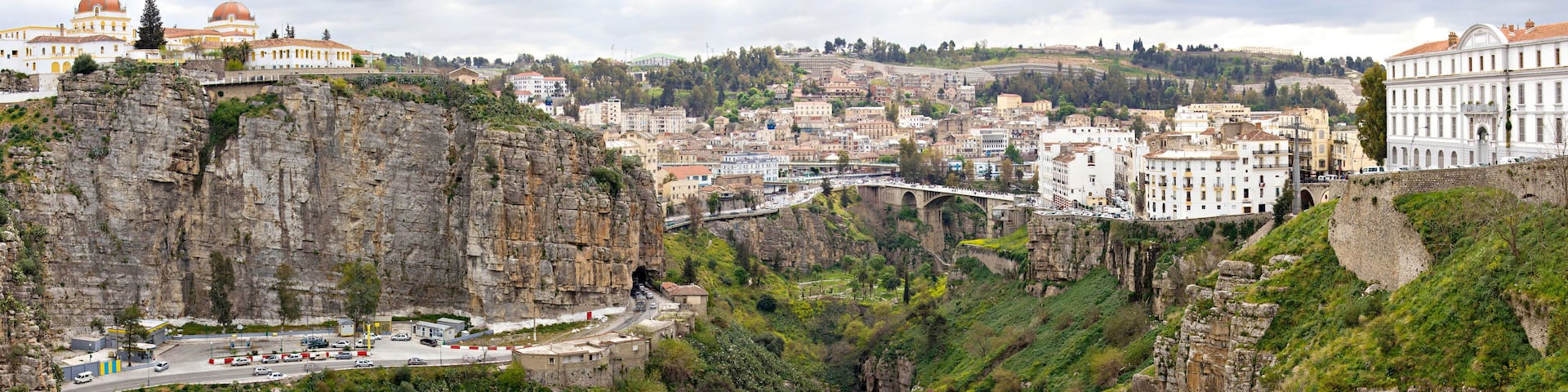 View of Constantine city on the cliff, Algeria