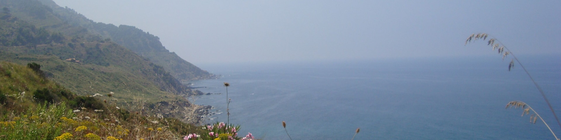 Cliff view, greenery, flora, fauna, natural spots, mediterranean sea.