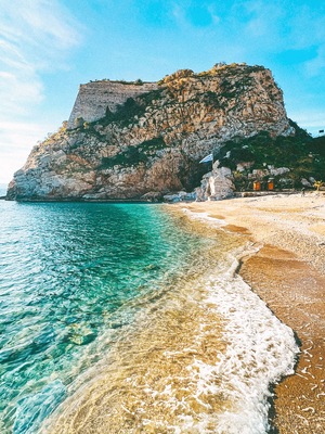 Paleokastro Beach, Rodia, Crete Island, Greece