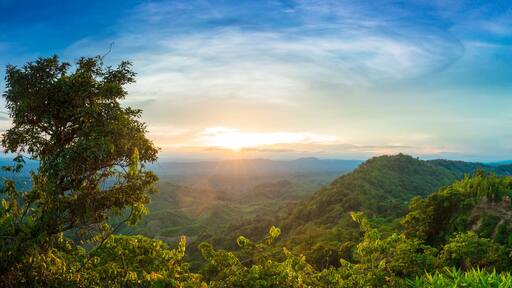 Sunset Panoramic View in Sajek, Bangladesh
