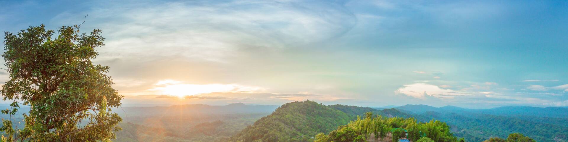 Sunset Panoramic View in Sajek, Bangladesh