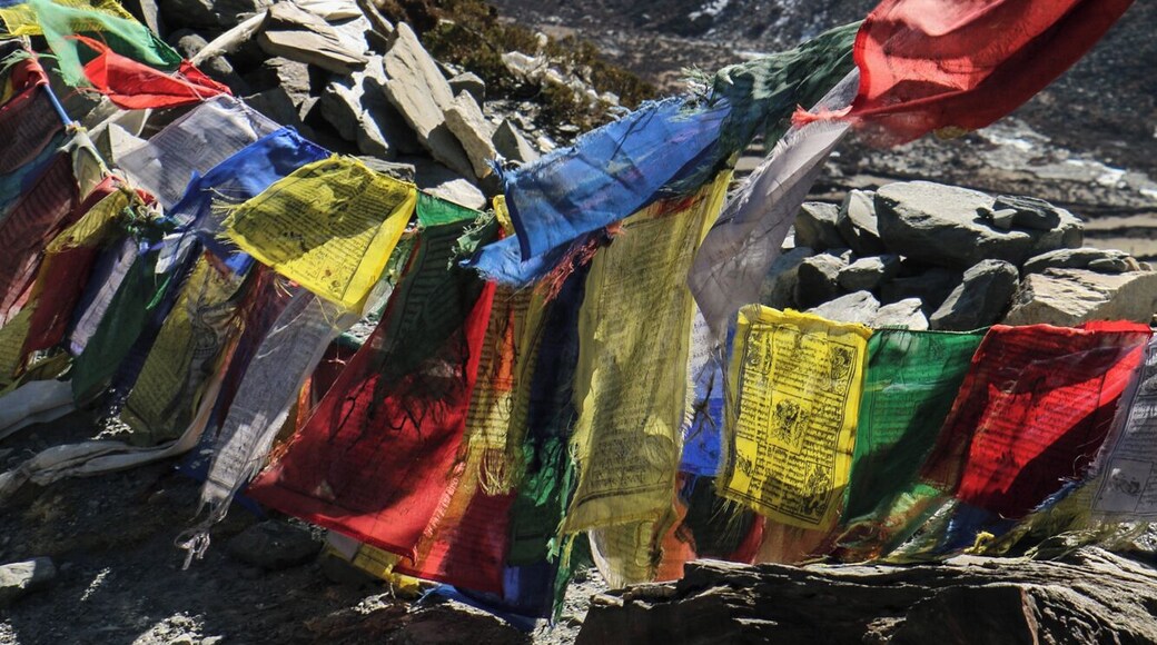 it was on day 5 of the Everest Base Camp Trek that our group began to feel the effects of AMS (Acute Mountain Sickness).
What I remember about Dingbochure (14,435ft) was that we watched the movie Everest, drank delicious hot chocolate, and I met a group of lads that we're summiting!