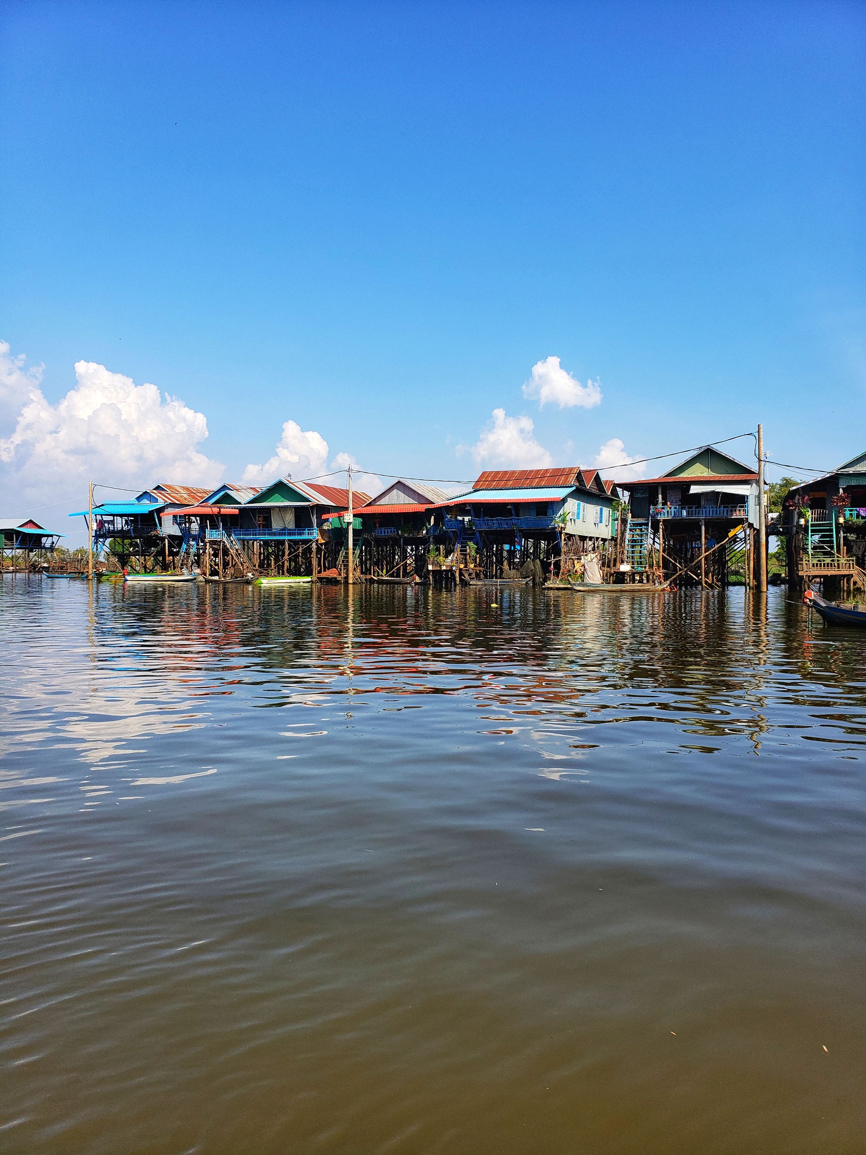 Completely cut off from the main land. See how the community thrives - 6 months they're living on top of the water and 6 months on solid ground