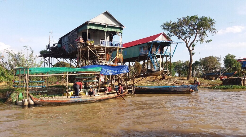 #ExpediaCares
An Evening by the River!
The Mekong river in Cambodia is the main source of life for the people in the Floating Village. The houses are built along the river bank and are on stilts to avoid flooding. The way of life of the villagers there are beyond basic and running water and electricity are almost unheard of.