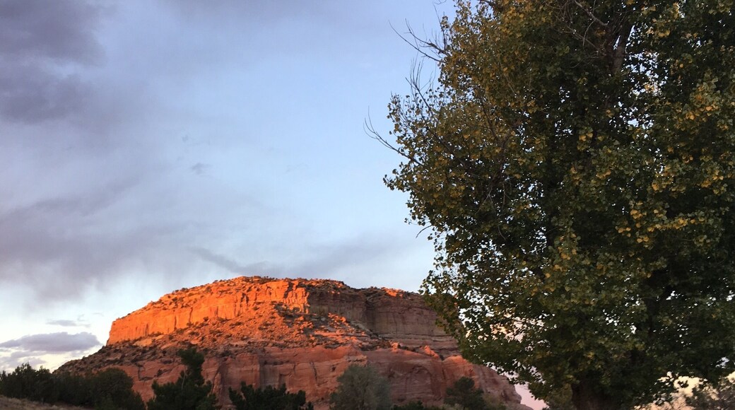 The sun setting on the Painted Cliffs. #route66#arizona