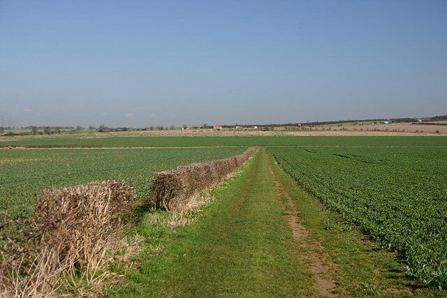 Track to Spring Hall This private farm track leads north-east from the byway known as Heath Road.