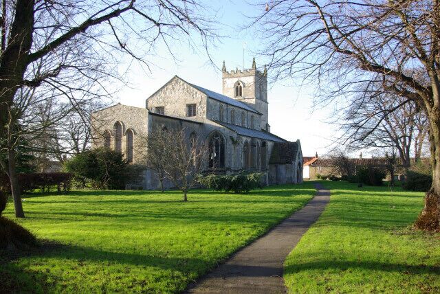 Bottisham Church The path through the church grounds is a convenient link between the High Street and the housing estate on the north side of the village. There is a separate cemetery on a nearby plot.