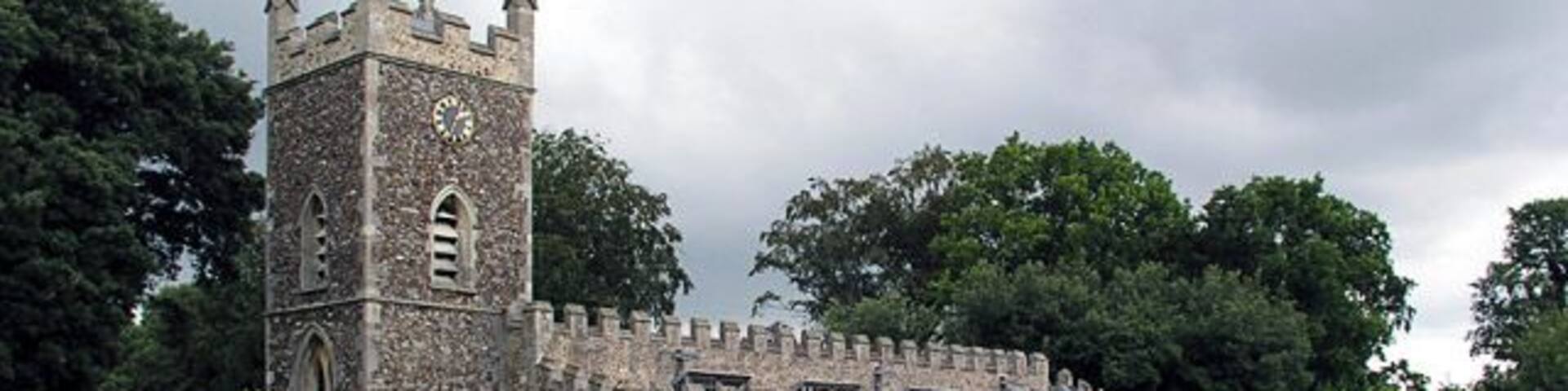 St Peter's parish church, Boxworth, Cambridgeshire, seen from the south