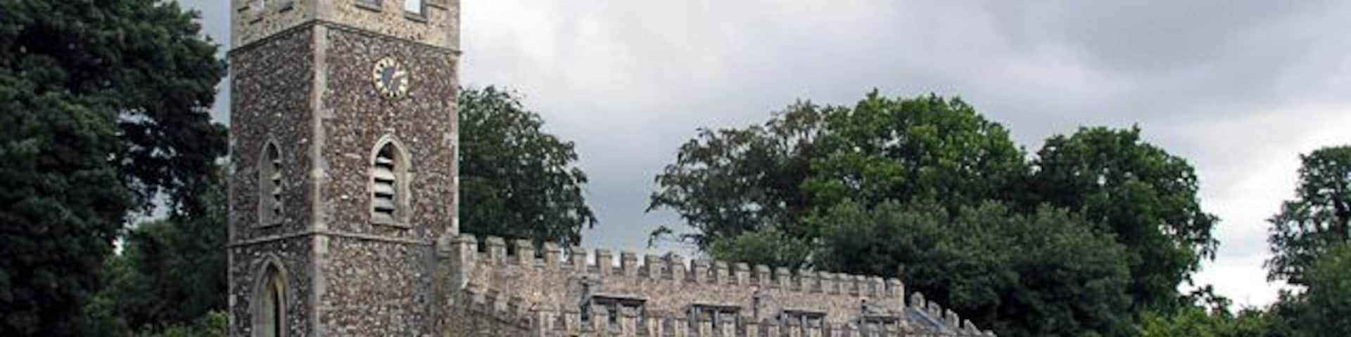 St Peter's parish church, Boxworth, Cambridgeshire, seen from the south