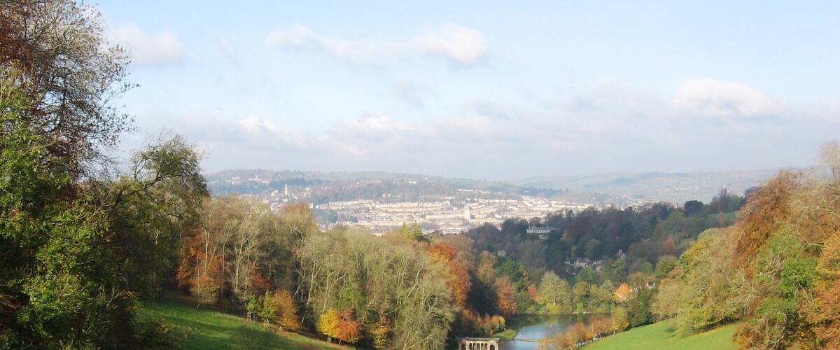 Prior Park & Bath beyond.