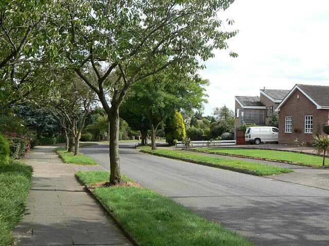 Claremont Avenue Part of a group of roads with large detached houses.