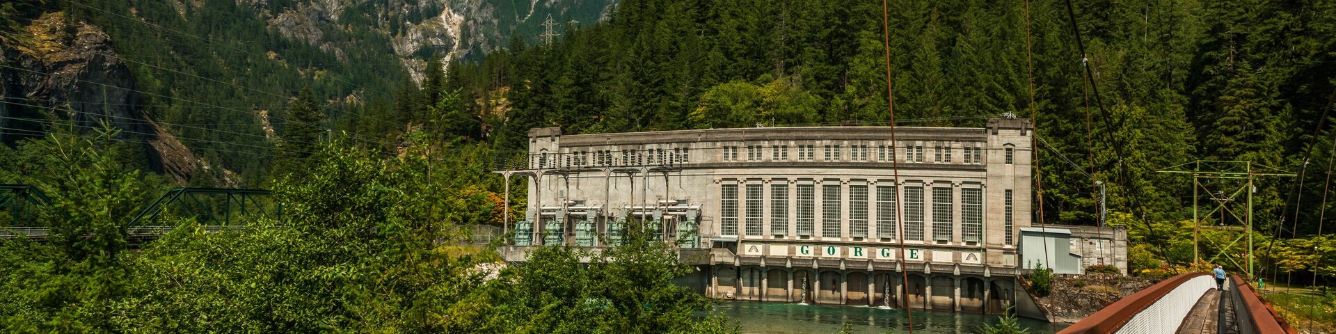 A panoramic view of the hydroelectric plant at Newhalem, Washington on a nice summer day_20090725_004.