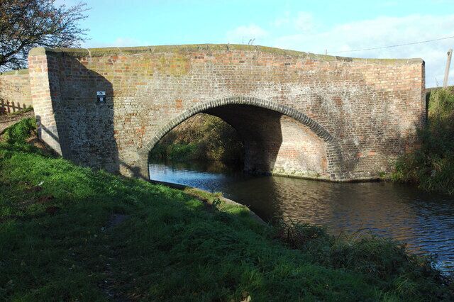 A stone bridge over a narrow waterway.