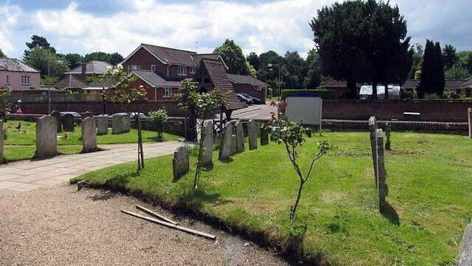 View to road from St Margaret, Catton, Norfolk