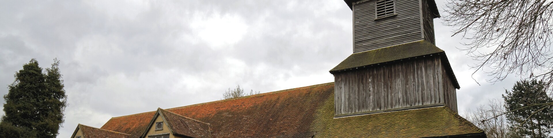 From the north-west of the churchyard looking towards the 12th-century Grade I listed parish church of St Laurence, previously a priory church, at Blackmore, Essex, England. Camera: Canon EOS 6D with Canon EF 24-105mm F4L IS USM lens. Software: large RAW file lens-corrected, optimized and downsized with DxO OpticsPro 10 Elite, Viewpoint 2, and Adobe Photoshop CS2.