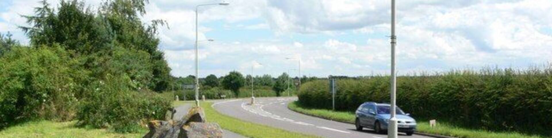 Looking towards Sacheverell Way Close to the southern edge of Groby.