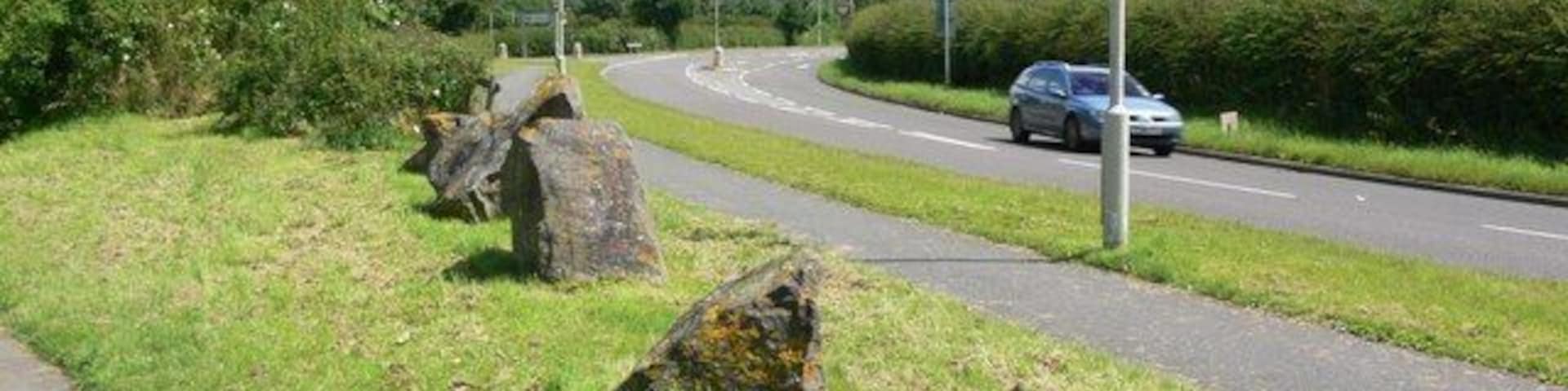 Looking towards Sacheverell Way Close to the southern edge of Groby.