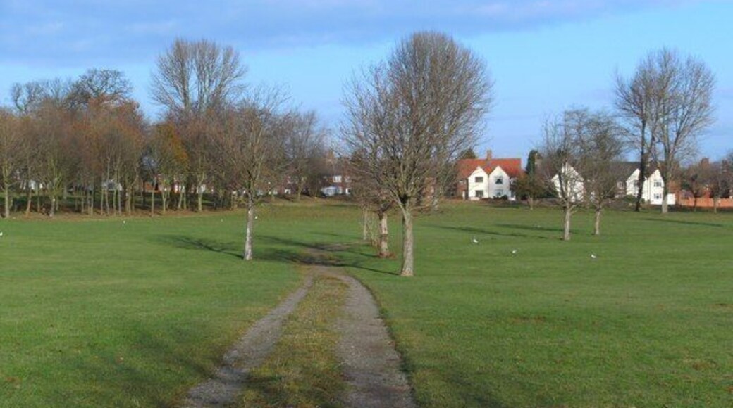 Track across Braunstone Park in Leicester
