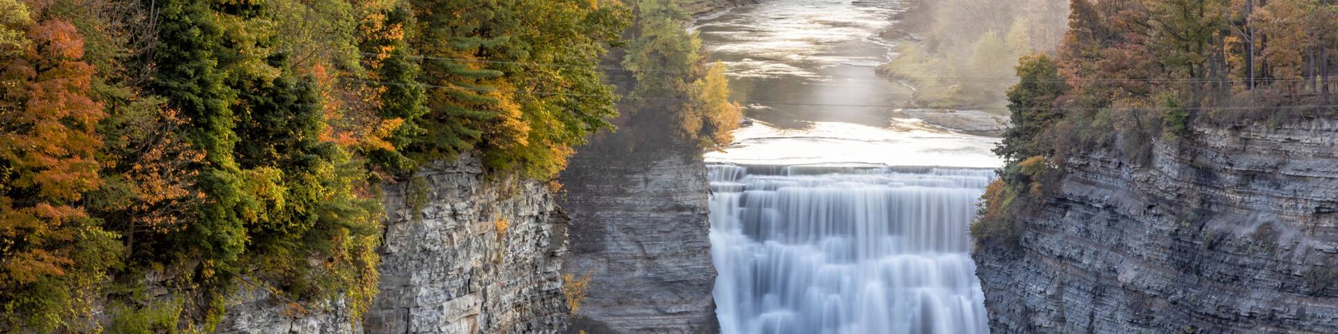 Letchworth Park Misty Middle Falls