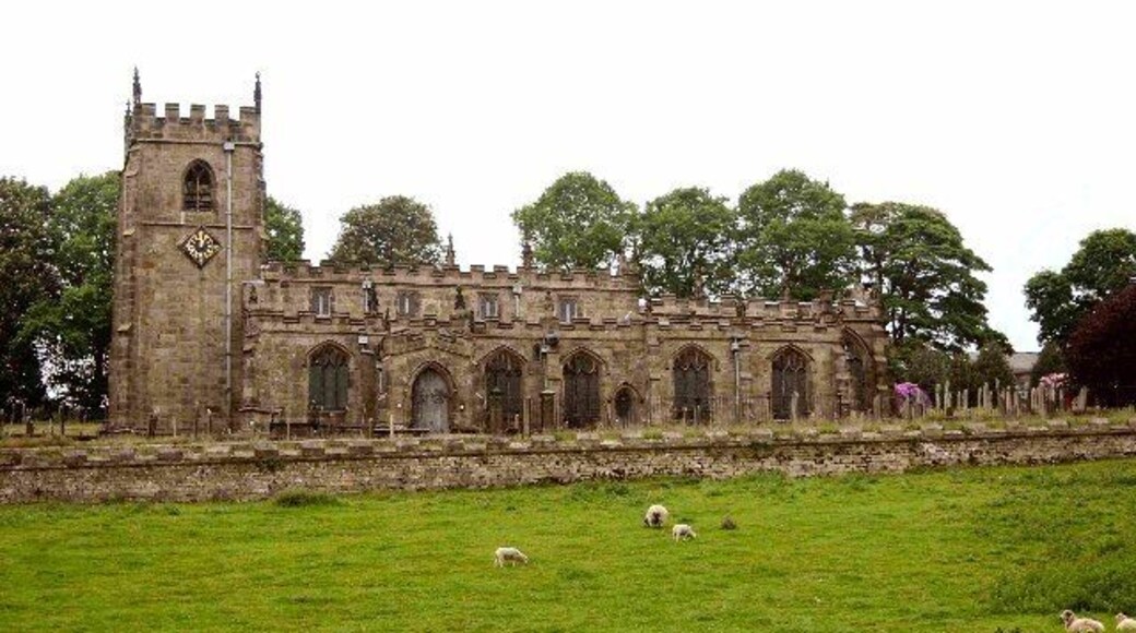 High Bradfield Church. Picture taken from the lane down the hill to the south of the church