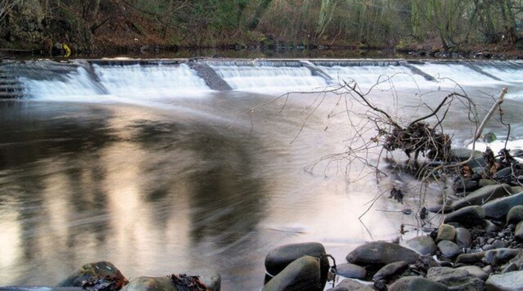 Lower Oughtibridge weir On the River Don North of Sheffield