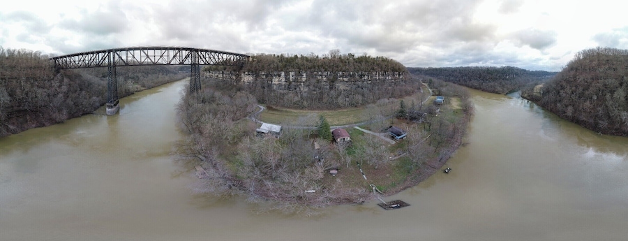 This is the river where grain alcohol turned into bourbon. Along this river distillers would load barges of alcohol destined for Memphis and New Orleans. To cheapen the transport, they used cask oak barrels. During the long trip down to New Orleans the alcohol would mix in with the wooden barrels and be transformed. New Orleans didn't know what to call this sweet new liquor. The casks were stamped with the county of origin, Bourbon County. This resulted in a new nickname being formed, Bourbon Whiskey, and the name stuck. The river isn't used for transport much anymore, but the history remains.