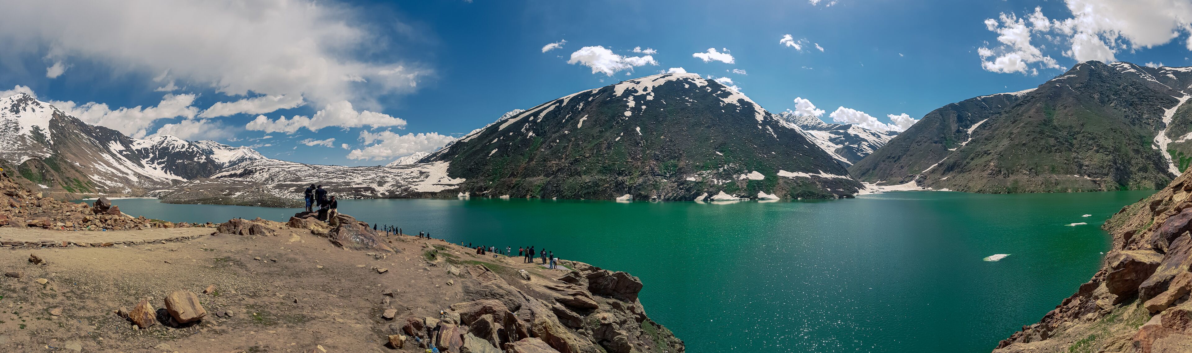 Lulusar Lake, Naran, Pakistan! The word "sar" means "top or peak" in Pashto. Actually Lulusar is the name of the mountains that contain the lake, located at 3,410 m (11,190 ft). 