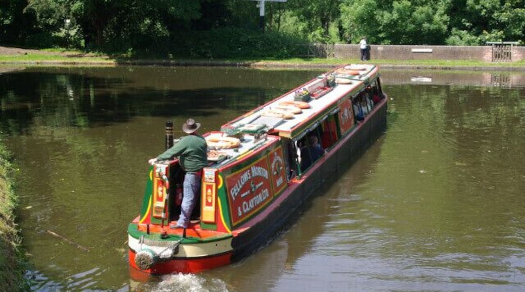 Stourton Junction The Blackcountry Man, a 70 foot narrowboat originally built in 1948 to carry steel, turns at Stourton Junction at the end of a short trip from her base at Stourbridge. This is the meeting point between the Stourbridge Canal and the Staffordshire & Worcestershire Canal.