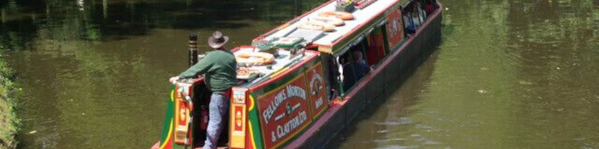Stourton Junction The Blackcountry Man, a 70 foot narrowboat originally built in 1948 to carry steel, turns at Stourton Junction at the end of a short trip from her base at Stourbridge. This is the meeting point between the Stourbridge Canal and the Staffordshire & Worcestershire Canal.