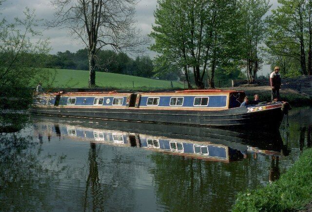Canal Junction at Stourton. Emerging from the Stourbridge Canal to join the Staffordshire and Worcestershire Canal heading towards Wolverhampton.