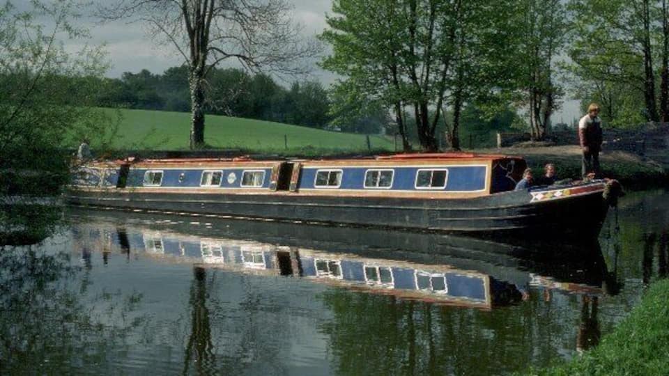 Canal Junction at Stourton. Emerging from the Stourbridge Canal to join the Staffordshire and Worcestershire Canal heading towards Wolverhampton.