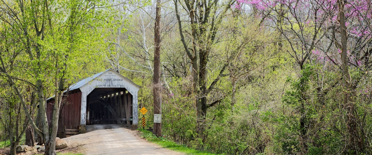609-21 Cox Ford Bridge in Spring