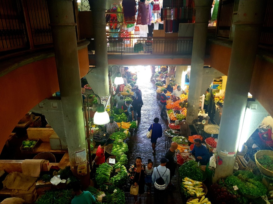 1 floor above, hustle and bustle below #perspective