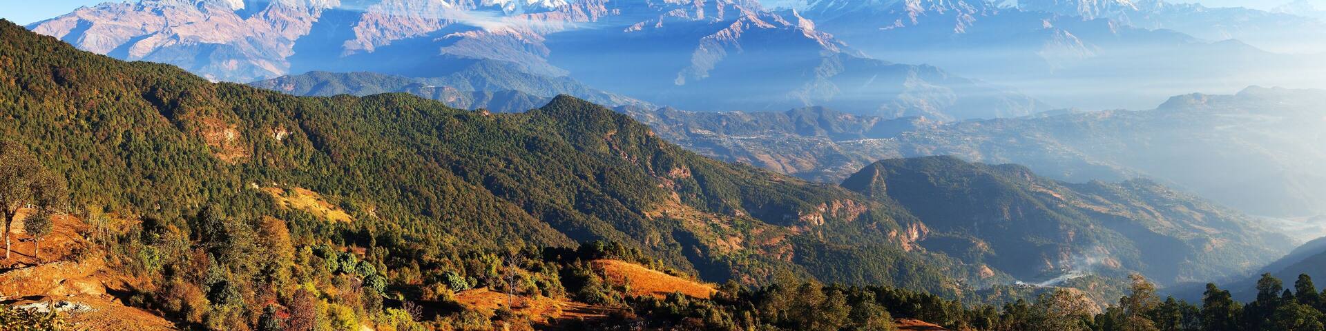 Mount Annapurna range, Nepal Himalayas mountains