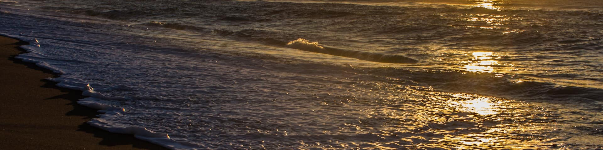 Sun rise at Punta Negra beach in Uruguay